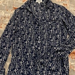 XS blue & white Express Top Lot of 2